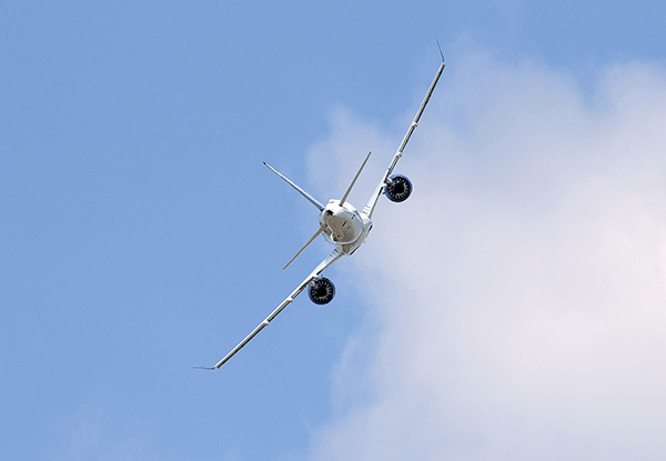 Самолеты CSeries оснащаются четырьмя вариантами редукторного турбовентиляторного двигателя Pratt & Whitney PW1500G
