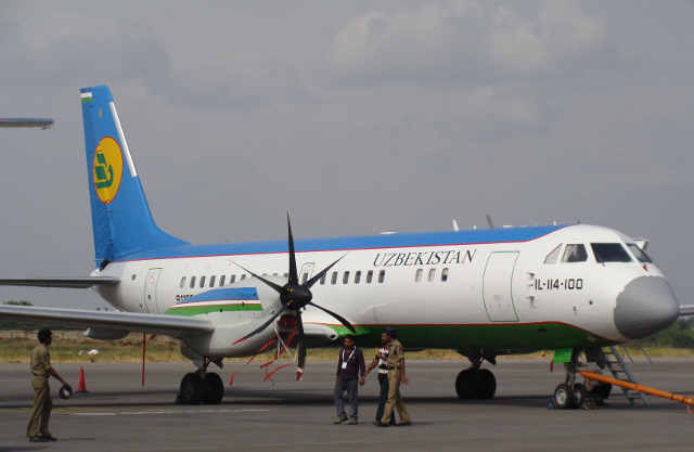 Самолет Ил-114-100 авиакомпании Uzbekistan Airways