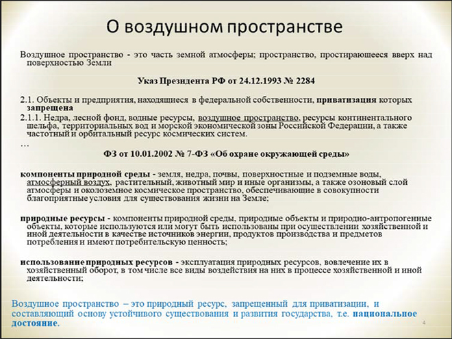 Стратегия развития аэронавигационной системы Российской Федерации - воздушное пространство