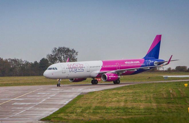 Самолет семейста Aibus A320 авиакомпании Wizz Air