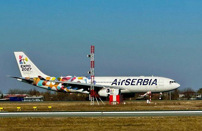 С января 2025 года Air Serbia выполняет два рейса в неделю из Белграда в Шанхай на самолетах Airbus A330 :: Air Serbia Власти разрешили европейской авиакомпании летать через Россию в Китай