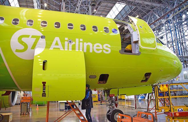 самолет A320neo авиакомпании S7 Airlines 