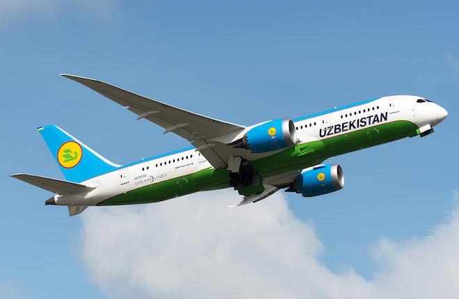 Boeing 787-8 авиакомпании Uzbekistan Airways 