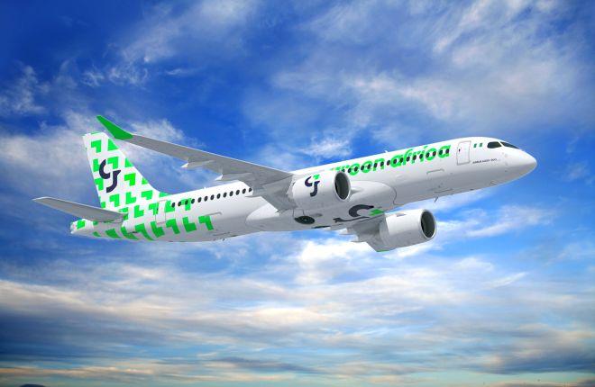 А220-300 в ливрее авиакомпании Green Africa Airways