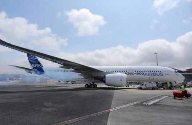 Airbus запустил двигатели на A350 XWB