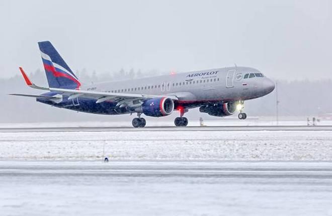 самолет Airbus A320 авиакомпании Аэрофлот 