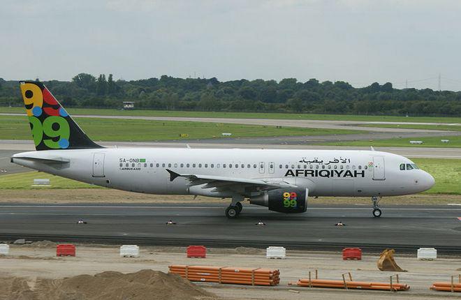 Самолет Airbus A320 авиакомпании Afriqiyah Airways