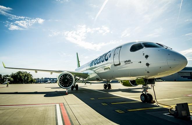Латвийская авиакомпания airBaltic сдаст в мокрый лизинг более трети своего флота