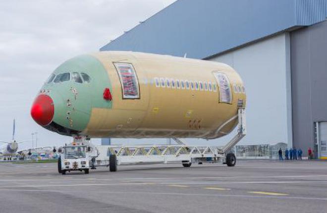 Компания Airbus начала финальную сборку пятого тестового самолета A350 XWB
