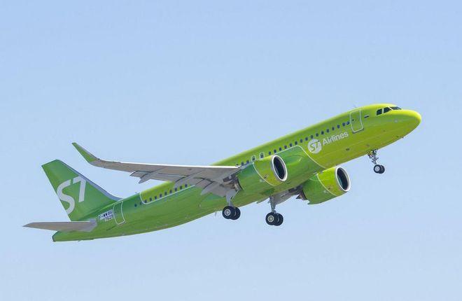 Airbus A320neo авиакомпании S7 Airlines ("Сибирь")