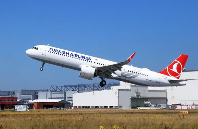 Airbus A321neo Cabin Flex авиакомпании Turkish Airlines