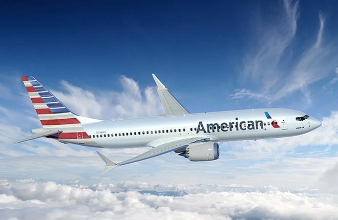 Boeing 737 MAX-8 авиакомпании American Airlines