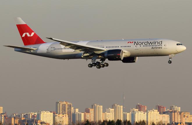 Самолет B-777-200ER авиакомпании Nordwind