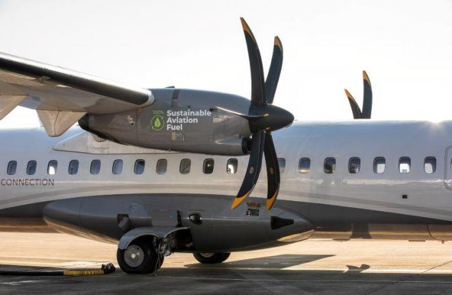 Турбовинтовой ATR 72-600 испытали на 100% SAF-топливе