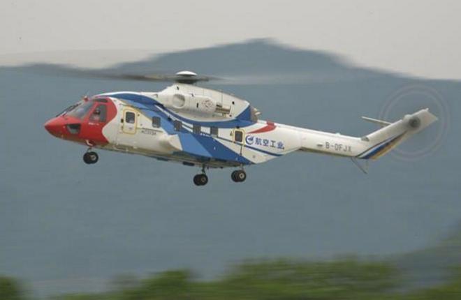 Китайский тяжелый вертолет AC313A с китайскими двигателями совершил первый полет