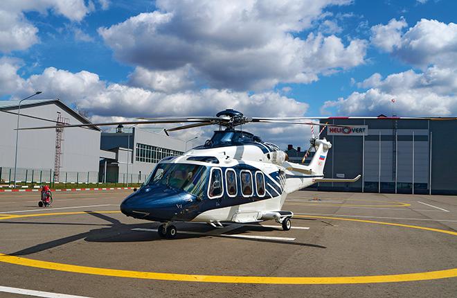 Вертолет AW139 в сервисном центре HeliVert