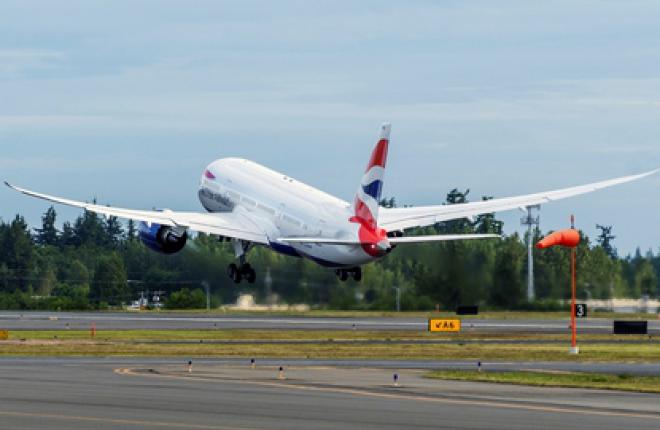 Авиакомпания British Airways получила первый Boeing 787