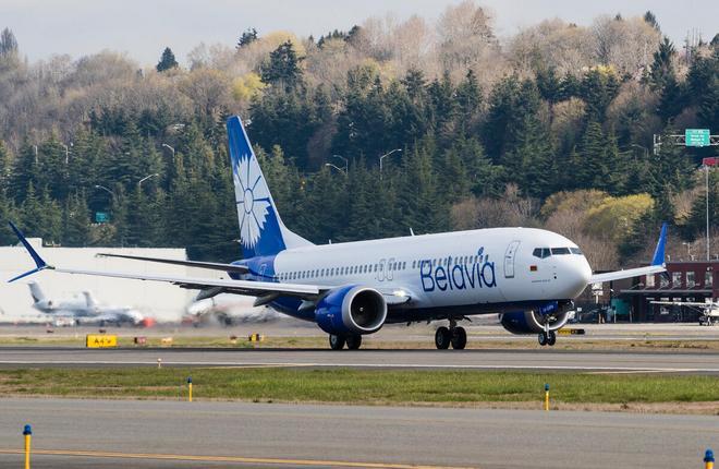 самолет Boeing 737MAX авиакомпании "Белавиа"