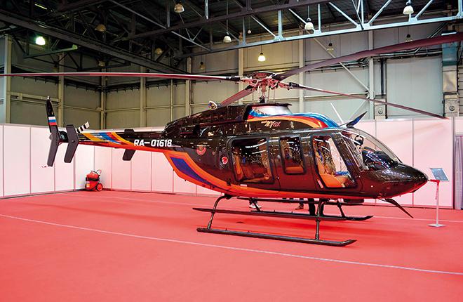 Этот вертолет Bell-407GX используется для деловых перевозок в московском регионе