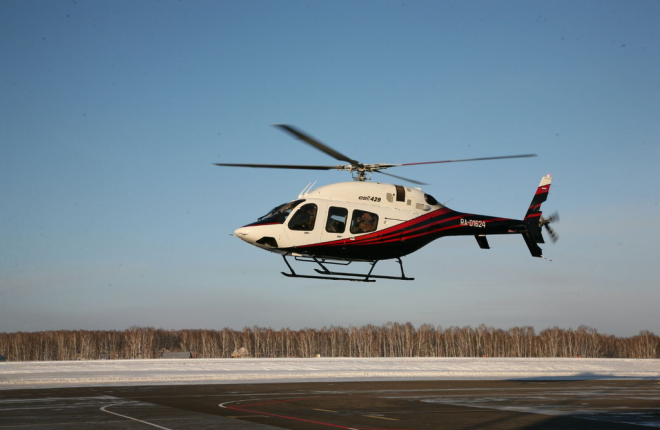Авиакомпания "АэроГео" ввела в эксплуатацию вертолет Bell-429