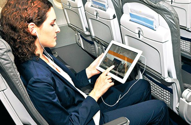 Беспроводные системы развлечений позволяют пассажиру подключиться к бортовой сети Wi-Fi
