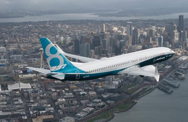 В Boeing рассчитывают, что пауза в испытаниях Boeing 737MAX продлится всего несколько дней :: Boeing Самолет Boeing 737MAX-8
