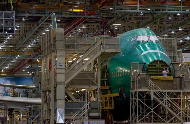 Производство самолетов Boeing 747-8