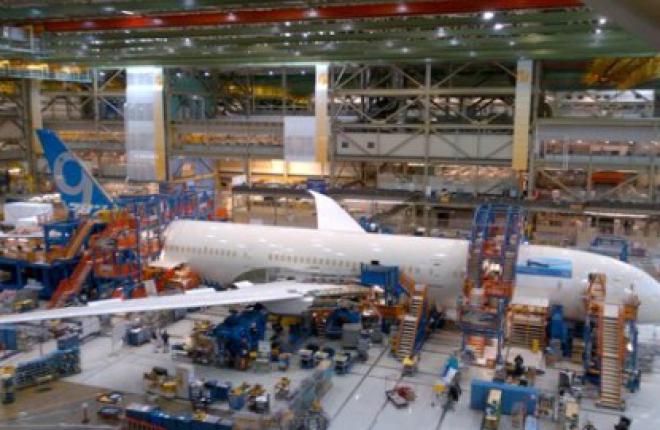 Boeing начал сборку первого самолета Boeing 787-9 :: Boeing Авиастроитель Boeing начал сборку первого самолета Boeing 787-9