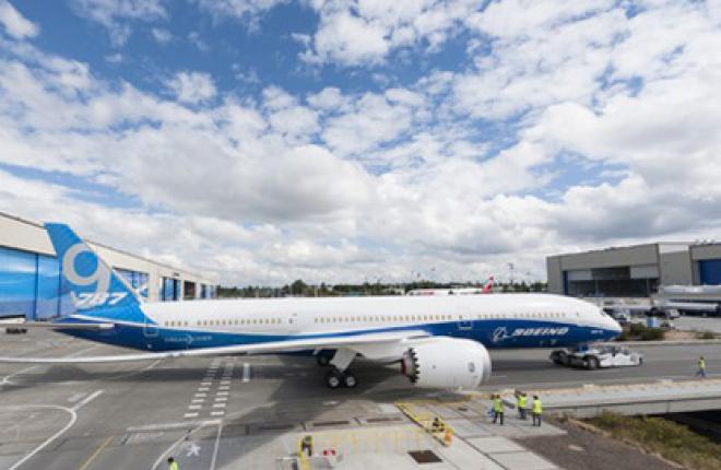 Первый самолет Boeing 787-9 сегодня поднимется в воздух