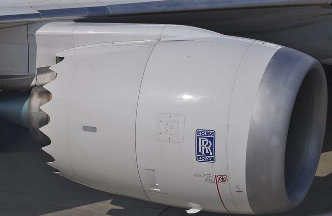 Двигатель Trent 1000 на самолете Boeing 787