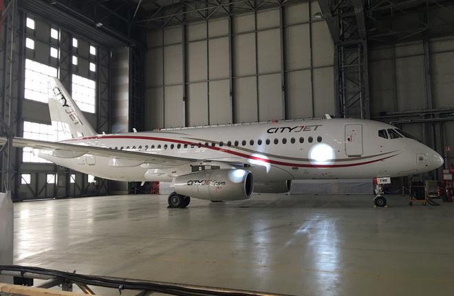 Авиакомпания CityJet начала эксплуатацию второго SSJ 100