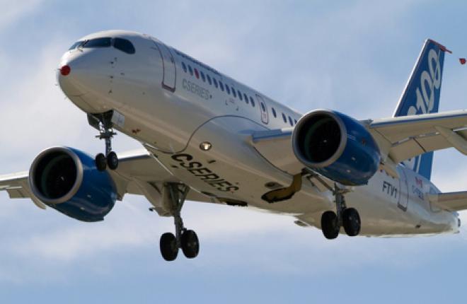 Испытания Bombardier CSeries прерваны из-за двигателей