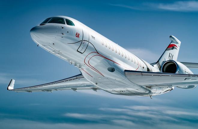 Флагманский бизнес-джет Dassault Falcon 6X введен в эксплуатацию