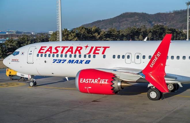 самолет Boeing 737-8MAX авиакомпании Eastar Jet