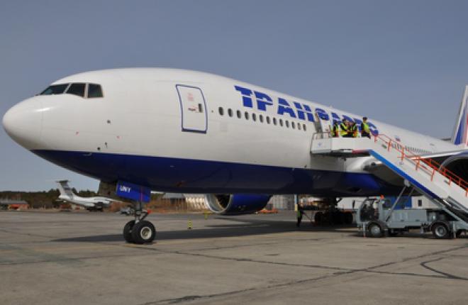 Boeing 777 "Трансаэро" :: Аэропорт Емельяново Емельяново принял самолет Boeing 777