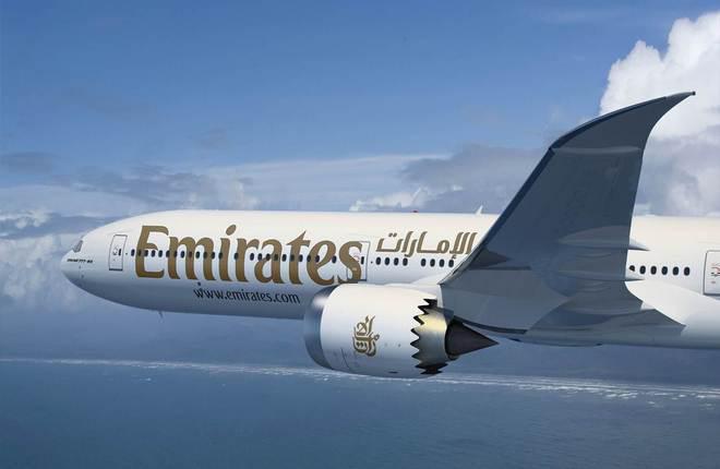 Самолет Boeing 777X в ливрее авиакомпании Emirates