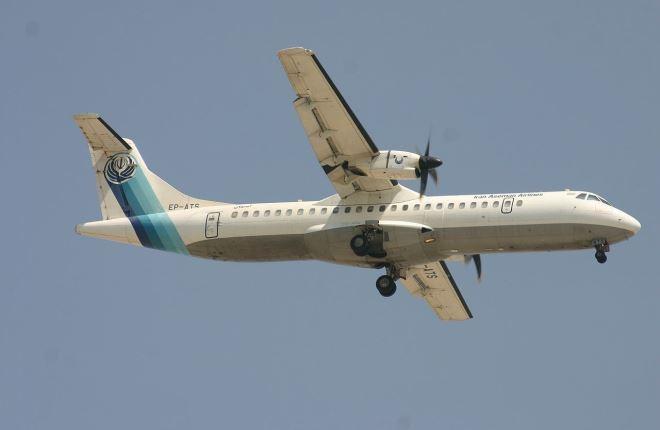 Катастрофа произошла с ВС с бортовым номером EP-ATS :: YiFeiBot // Wikipemedia.org ATR 72 авиакомпании Iran Aseman Airlines, бортовой регистрационный номер EP-ATS