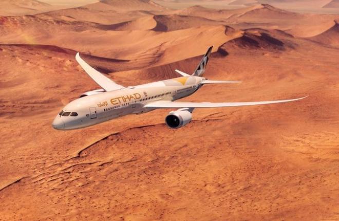 Самолет Boeing 787 авиакомпании Etihad Airways (ОАЭ)