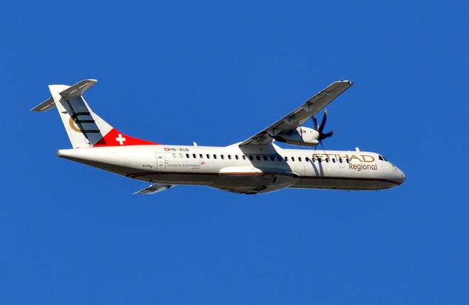 Самолет ATR 72-500 авиакомпании Etihad Regional
