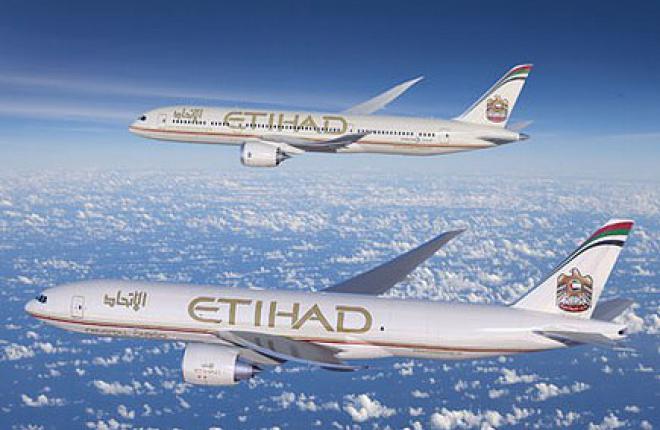 Авиакомпания Etihad Airways покупает десять Boeing 787 и два Boeing 777