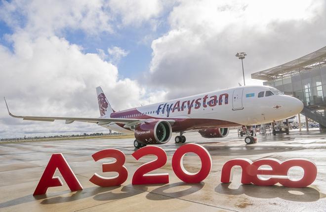 :: Airbus Лоукостер FlyArystan получил первый новый Airbus А320neo