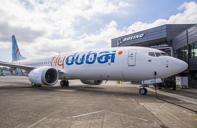 самолет 737 MAX авиакомпании flydubai