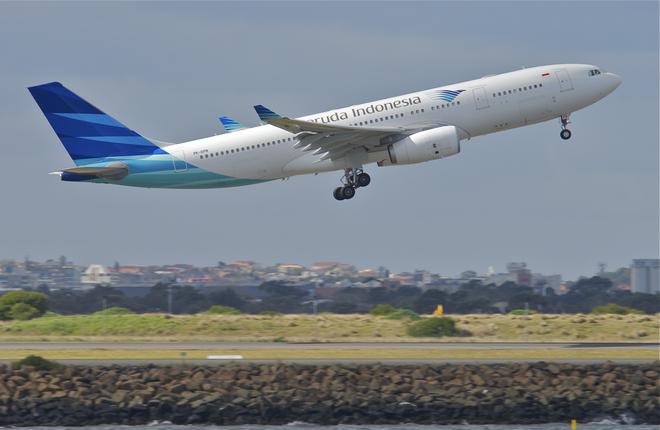 Самолет Airbus A330-200 авиакомпании Garuda Indonesia