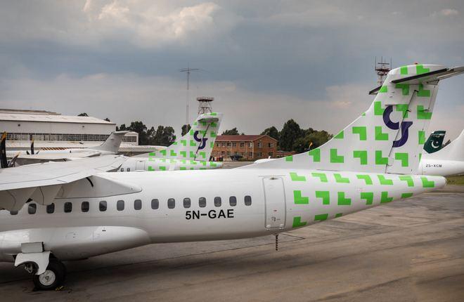 самолет ATR 72 нигерийской авиакомпании Green Africa