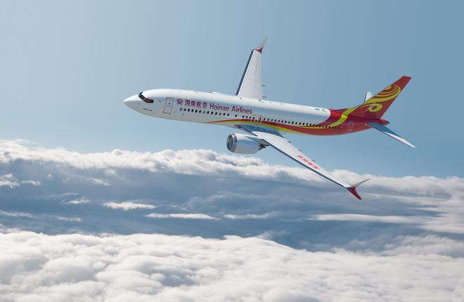 китайская авиакомпания Hainan Airlines вернула в эксплуатацию Boeing 737MAX