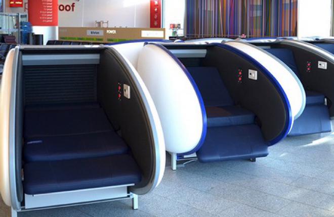 В аэропорту Хельсинки установили капсулы для сна и отдыха