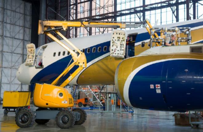 Boeing 757 авиакомпании "Ай Флай" впервые прошел тяжелую форму техобслуживания в России