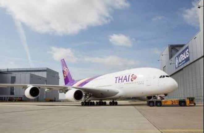 Завершилась покраска первого самолетA380 для авиакомпании Thai Airways :: Airbus