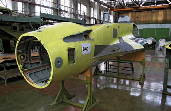 Fuselage components for one of the first MiG-29Ks in the latest production batch