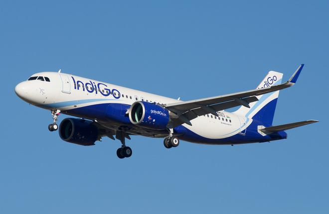 Самолет A320neo авиакомпании IndiGo